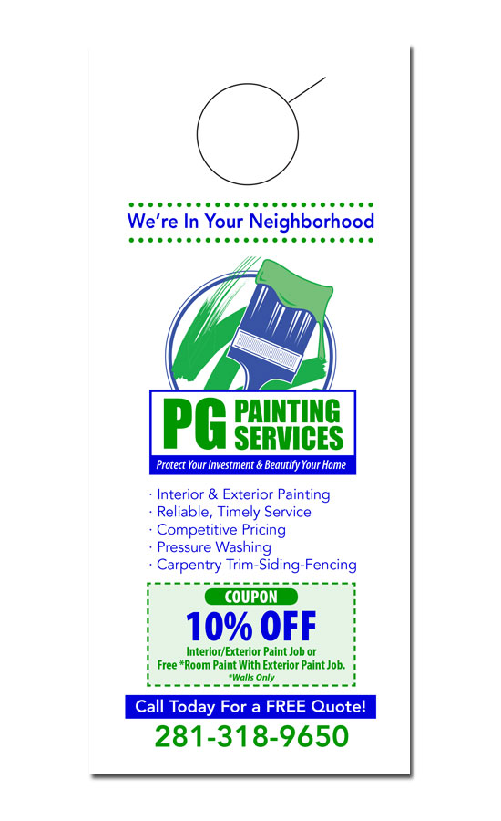Painting Door Hanger Samples