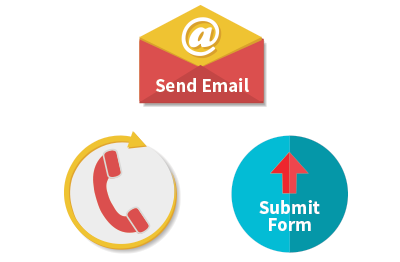 Various ways of sending elements for a doorhanger image showing different ways to submit content for your door hangers