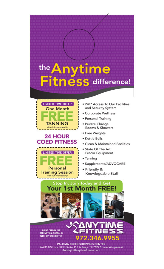 anytime fitness monthly charges